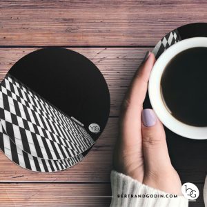 Ensemble de 4 sous-verre en carton